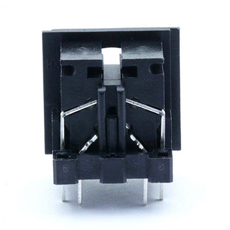 DIN-4 connector 216 graden female PCB zwart 03